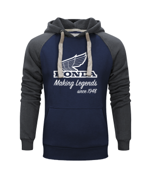 Sweat à capuche bleu making legend Honda