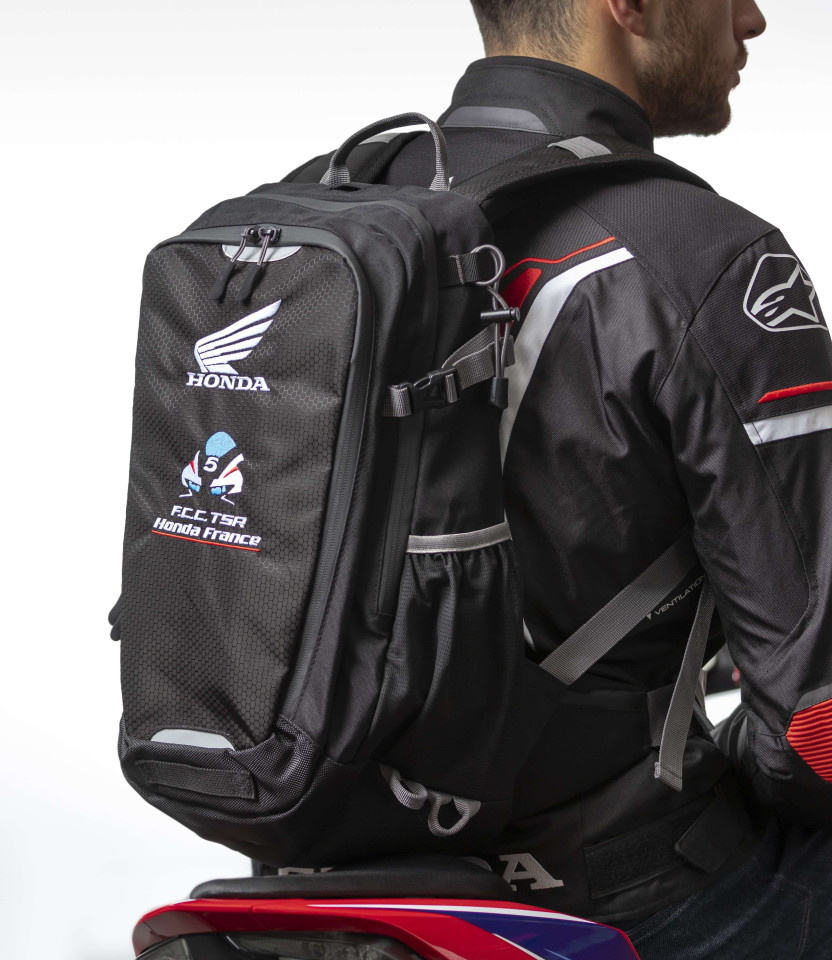 Sac à dos moto Noir F.C.C. TSR Honda France