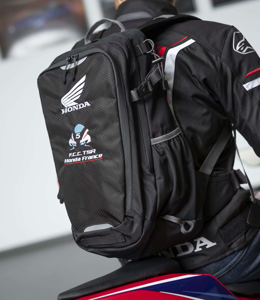 Sac à dos moto Noir F.C.C. TSR Honda France