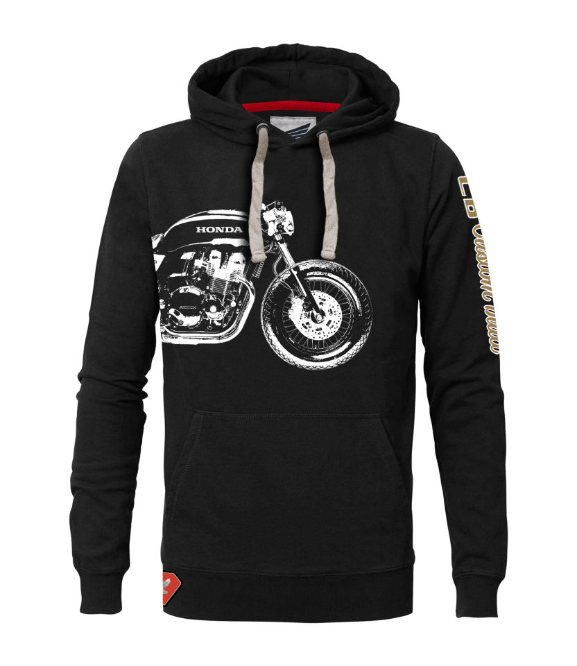 Sweat à capuche Noir Custom Honda CB