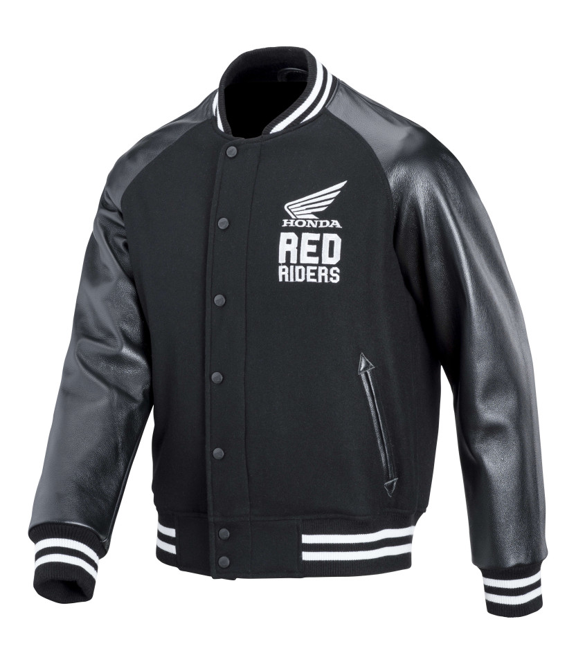 Blouson Teddy Noir stadium Red Riders