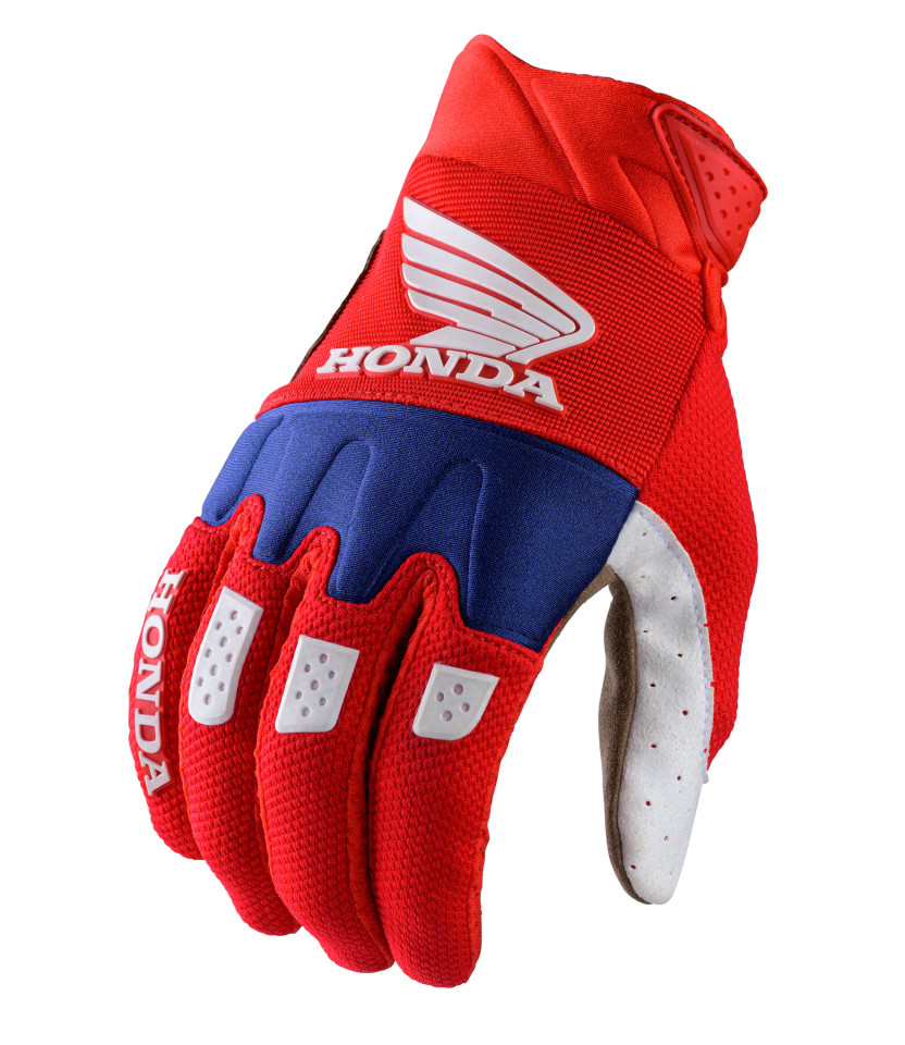 Gants rouge Motocross MX Honda