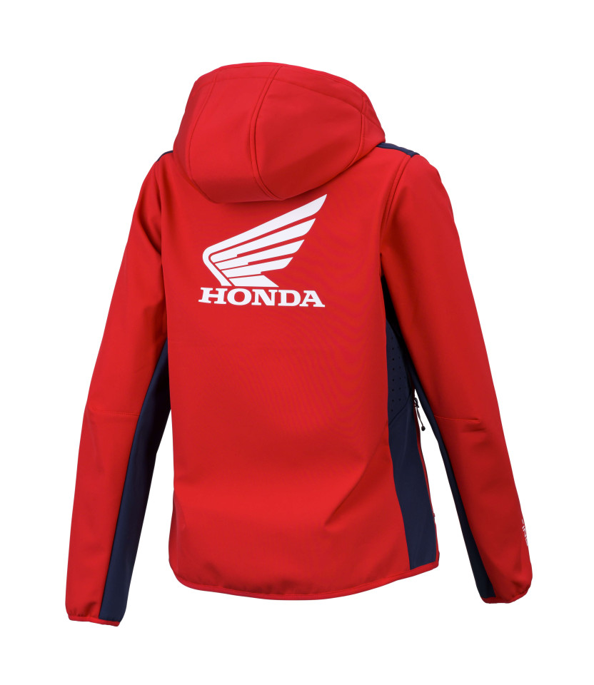 Veste Rouge Femme Softshell Honda Racing