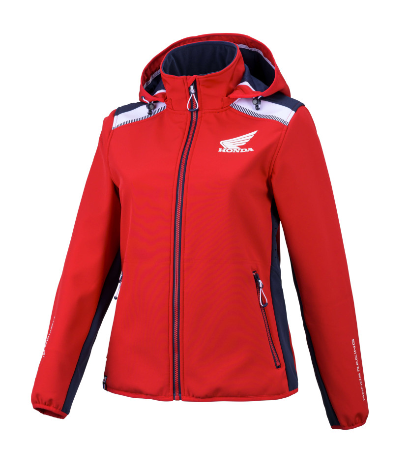 Veste Rouge Femme Softshell Honda Racing