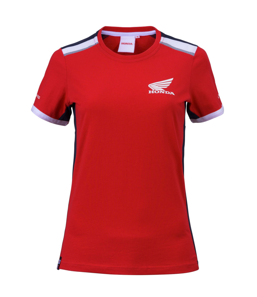 T-Shirt Rouge Femme Honda Racing