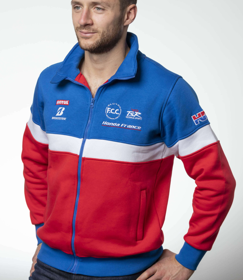 Cardigan racing Tricolore  F.C.C. TSR Honda France